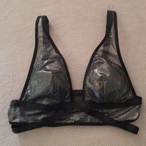 VS black silver bralette